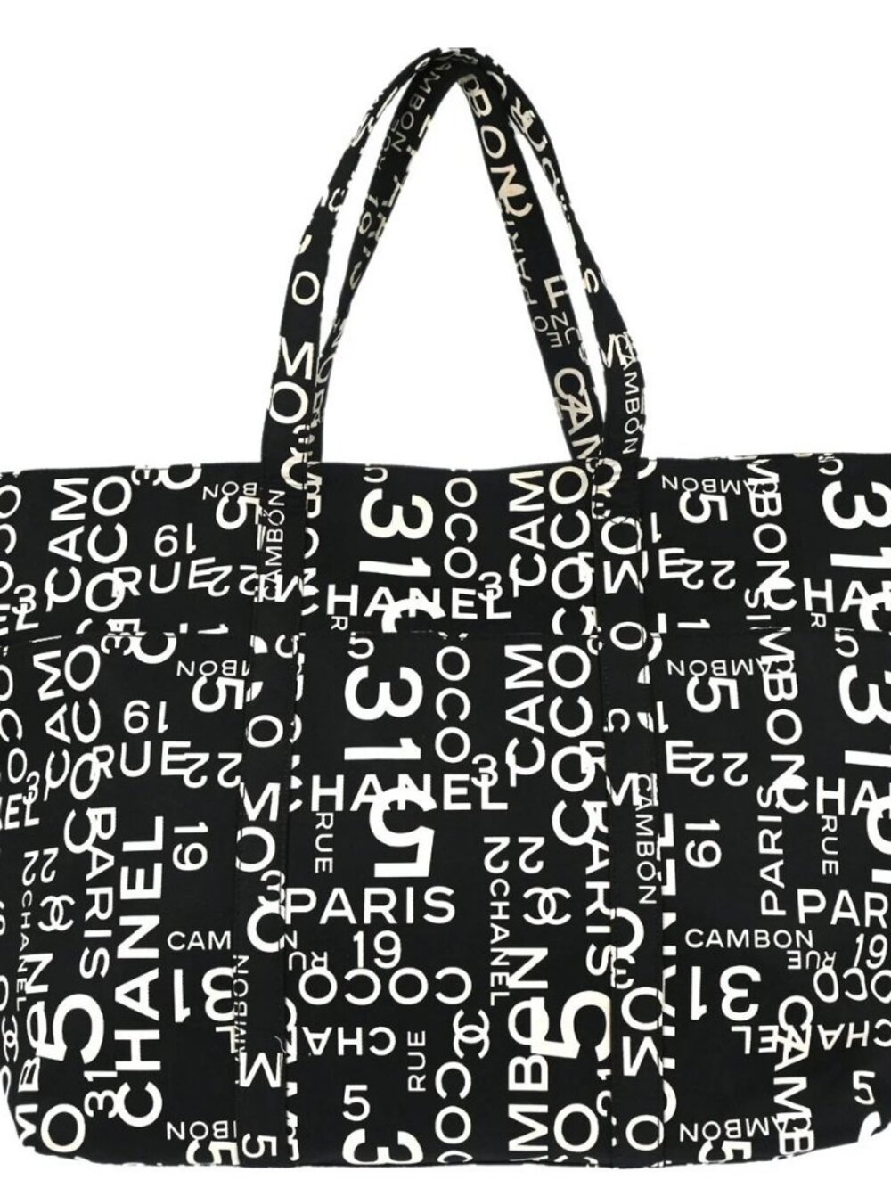 Chanel Black Canvas By Sea Tote Bag 179220